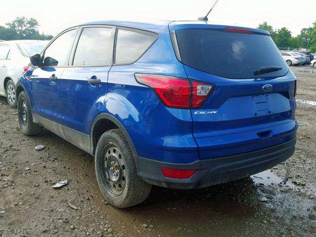 1FMCU0F78KUB53285 - 2019 FORD ESCAPE S BLUE photo 3