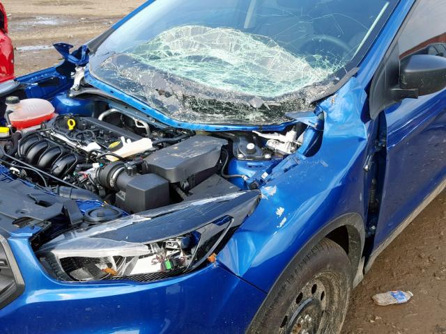 1FMCU0F78KUB53285 - 2019 FORD ESCAPE S BLUE photo 9