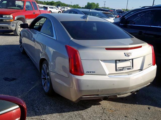 1G6AB1RX5F0119310 - 2015 CADILLAC ATS LUXURY BEIGE photo 3