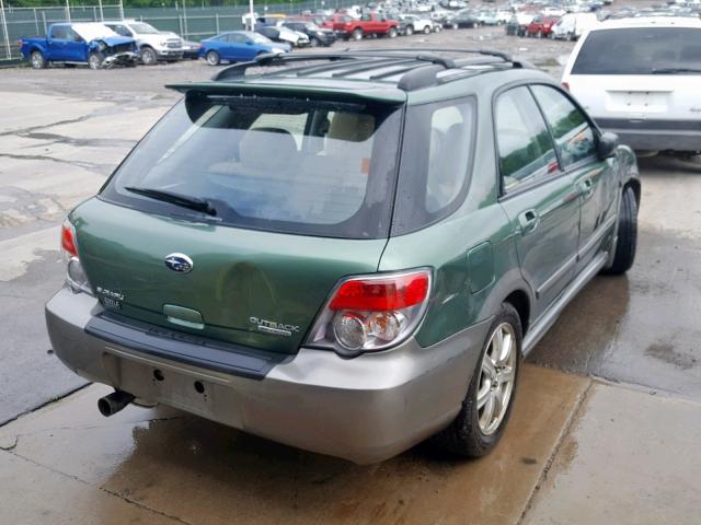 JF1GG68666H807581 - 2006 SUBARU IMPREZA OU GREEN photo 4