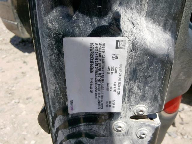 1G2WP52K13F146656 - 2003 PONTIAC GRAND PRIX BLUE photo 10