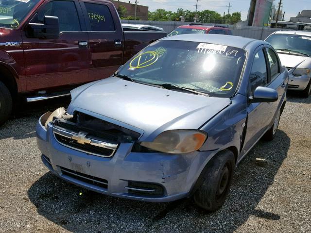 KL1TD56667B105352 - 2007 CHEVROLET AVEO BASE Көк фото 2