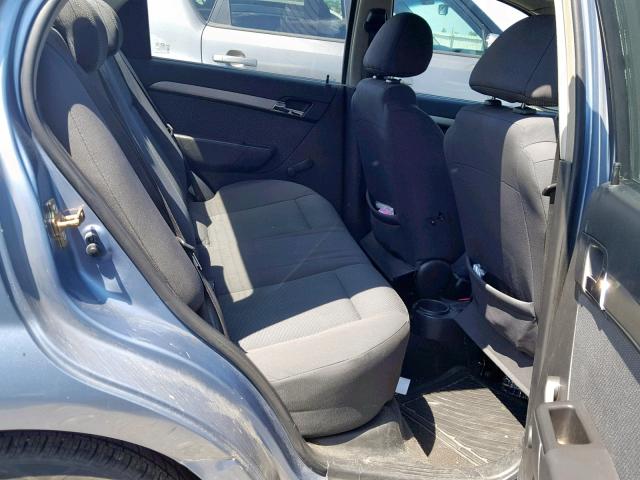 KL1TD56667B105352 - 2007 CHEVROLET AVEO BASE Көк фото 6