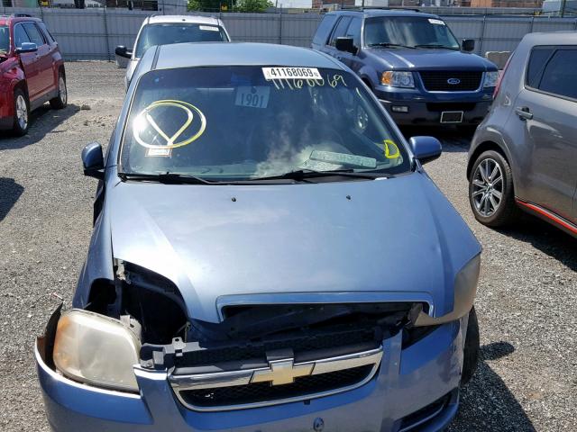 KL1TD56667B105352 - 2007 CHEVROLET AVEO BASE Көк фото 7