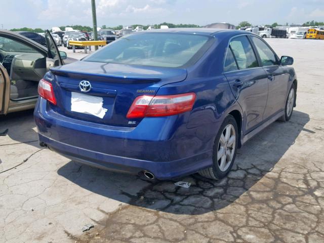 4T1BK46K67U019055 - 2007 TOYOTA CAMRY NEW BLUE photo 4