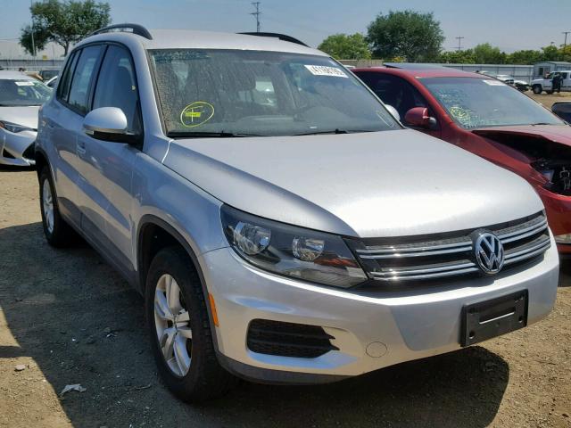 WVGAV7AX5FW567008 - 2015 VOLKSWAGEN TIGUAN S SILVER photo 1