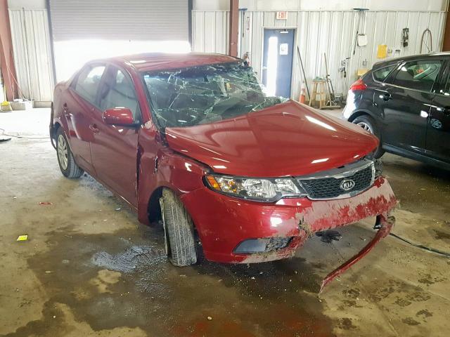 KNAFU4A20B5405039 - 2011 KIA FORTE EX RED photo 1