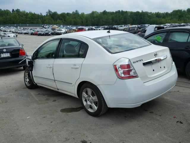 3N1AB6AP8AL675664 - 2010 NISSAN SENTRA 2.0 WHITE photo 3