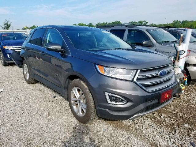 2FMPK4J83HBB73084 - 2017 FORD EDGE SEL SILVER photo 1