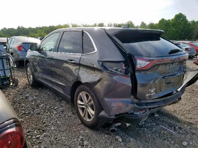 2FMPK4J83HBB73084 - 2017 FORD EDGE SEL SILVER photo 3