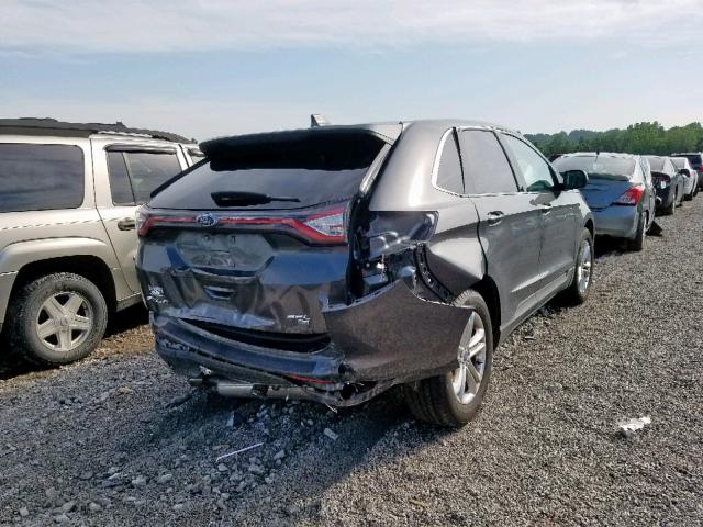 2FMPK4J83HBB73084 - 2017 FORD EDGE SEL SILVER photo 4