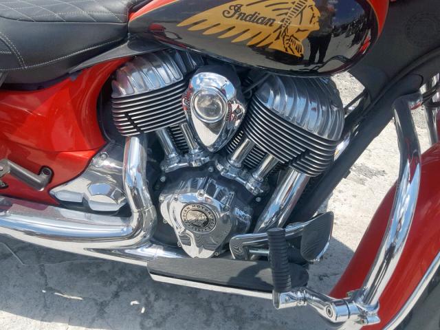 56KTCAAA8H3346562 - 2017 INDIAN MOTORCYCLE CO. CHIEFTAIN RED photo 7
