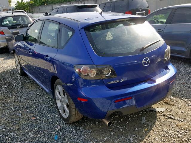 JM1BK343081792911 - 2008 MAZDA 3 HATCHBAC BLUE photo 3