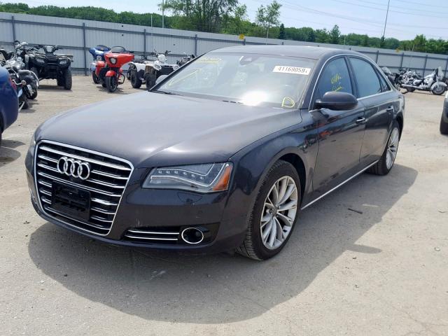 WAURMAFD2EN005557 - 2014 AUDI A8 L TDI 黑色 照片 2