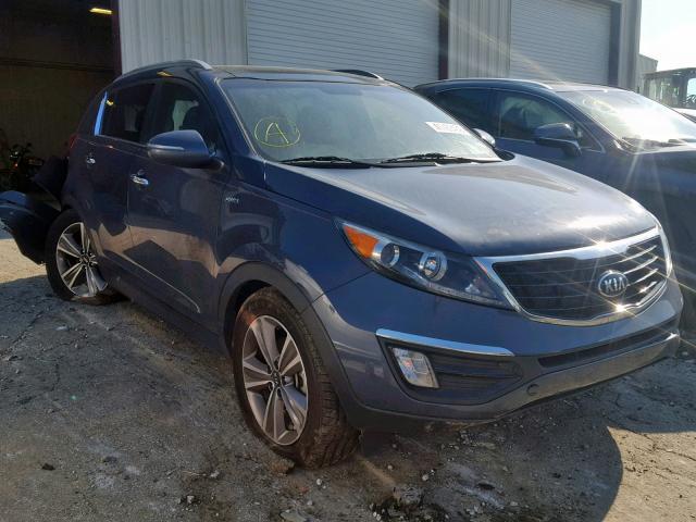 KNDPCCA60E7587017 - 2014 KIA SPORTAGE S BLUE photo 1