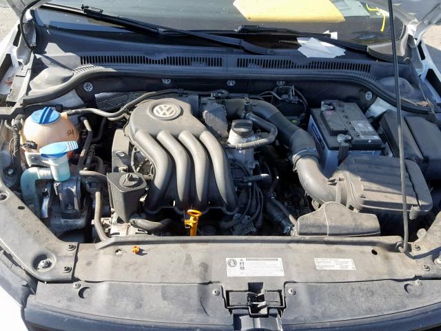 3VW2K7AJ3DM203225 - 2013 VOLKSWAGEN JETTA BASE WHITE photo 7