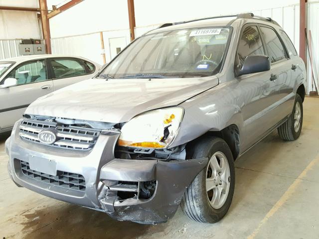 KNDJF724287518335 - 2008 KIA SPORTAGE L GRAY photo 2