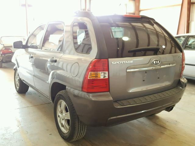 KNDJF724287518335 - 2008 KIA SPORTAGE L GRAY photo 3