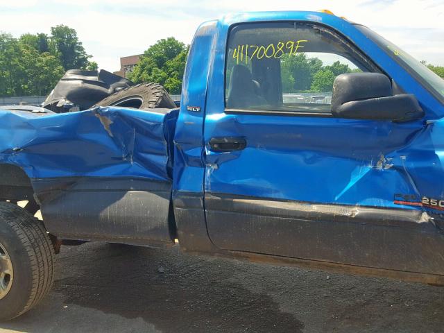 3B6KF2664YM232595 - 2000 DODGE RAM 2500 BLUE photo 10