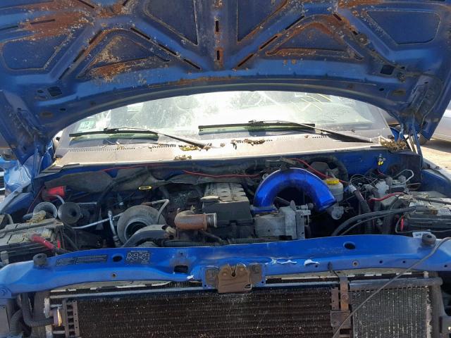 3B6KF2664YM232595 - 2000 DODGE RAM 2500 BLUE photo 7