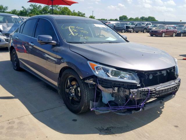 1HGCR3F83HA041490 - 2017 HONDA ACCORD EXL GRAY photo 1