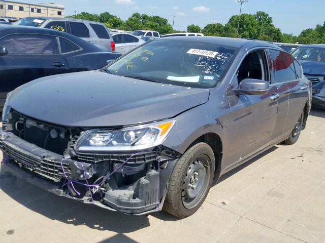 1HGCR3F83HA041490 - 2017 HONDA ACCORD EXL GRAY photo 2