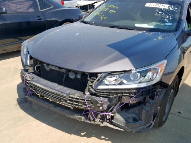 1HGCR3F83HA041490 - 2017 HONDA ACCORD EXL GRAY photo 9