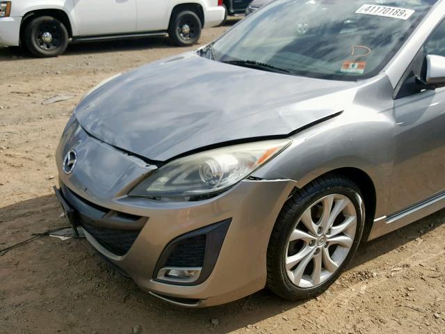 JM1BL1H67A1326646 - 2010 MAZDA 3 S GRAY photo 9