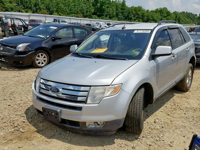 2FMDK48C49BA81612 - 2009 FORD EDGE SEL SILVER photo 2