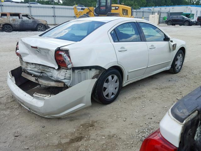 4A3AB36F14E097016 - 2004 MITSUBISHI GALANT ES WHITE photo 4