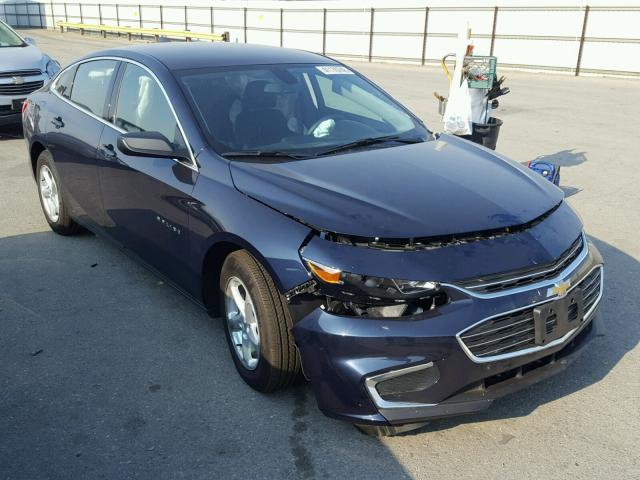 1G1ZB5ST9JF200386 - 2018 CHEVROLET MALIBU LS BLUE photo 1