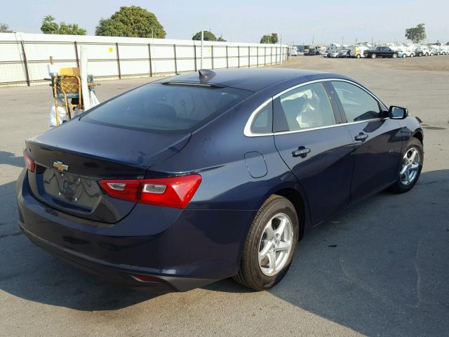 1G1ZB5ST9JF200386 - 2018 CHEVROLET MALIBU LS BLUE photo 4