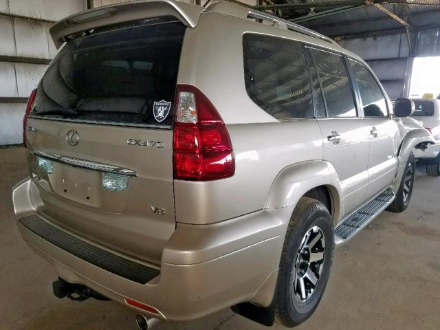 JTJBT20XX80159853 - 2008 LEXUS GX 470 TAN photo 4