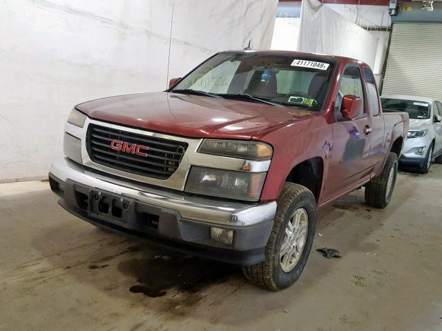 1GTJTCDE5A8110354 - 2010 GMC CANYON SLE RED photo 2