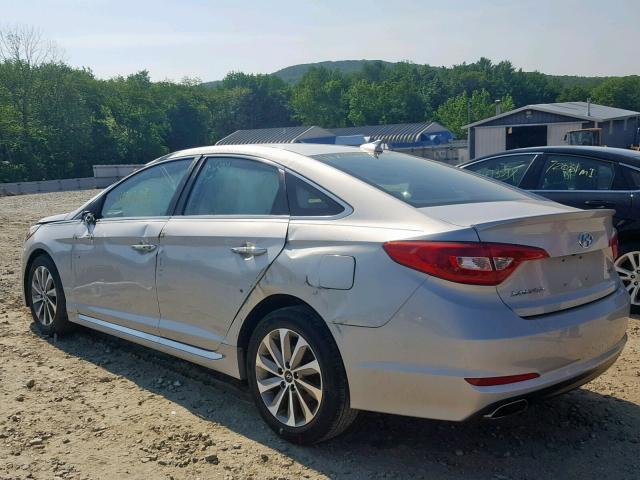 5NPE34AF6FH056267 - 2015 HYUNDAI SONATA SPO SILVER photo 3