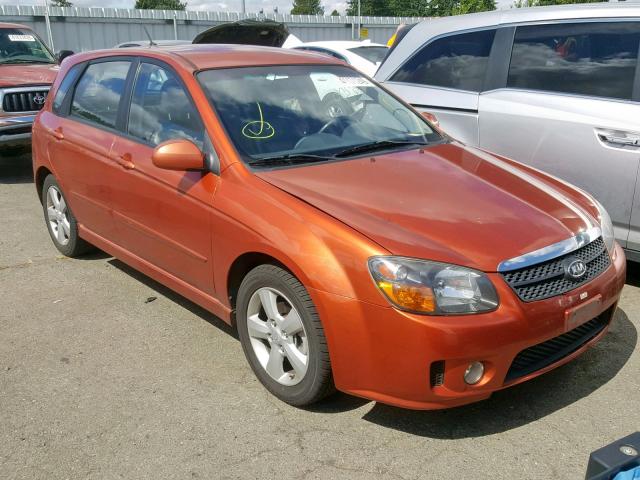 KNAFE161185013501 - 2008 KIA SPECTRA5 5 ORANGE photo 1