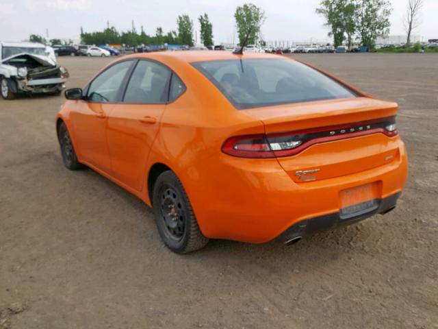 1C3CDFBB0ED826578 - 2014 DODGE DART SXT ORANGE photo 3