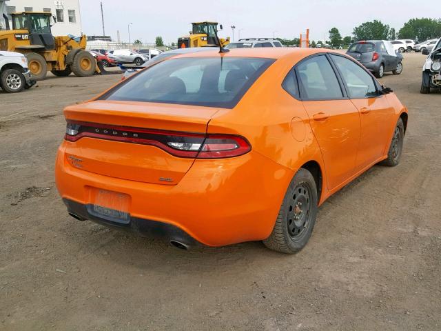 1C3CDFBB0ED826578 - 2014 DODGE DART SXT ORANGE photo 4