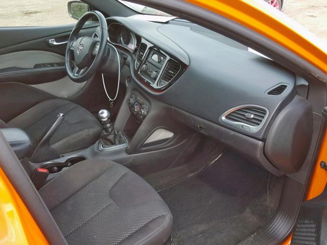 1C3CDFBB0ED826578 - 2014 DODGE DART SXT ORANGE photo 5