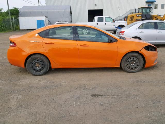 1C3CDFBB0ED826578 - 2014 DODGE DART SXT ORANGE photo 9