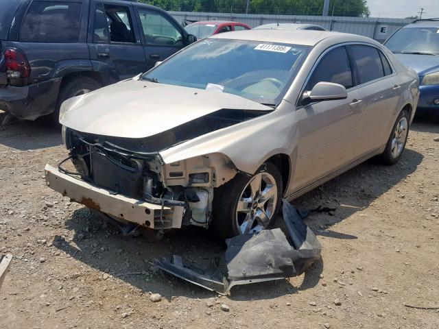 1G1ZC5EB7AF269223 - 2010 CHEVROLET MALIBU 1LT ბეჟი ფოტო 2