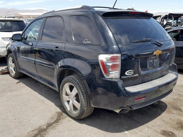 2CNDL037686052751 - 2008 CHEVROLET EQUINOX SP BLACK photo 3