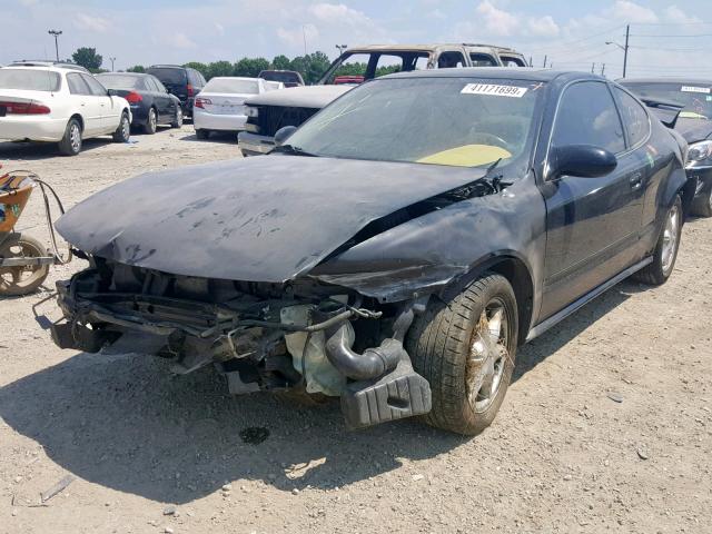 1G3NL12T31C164420 - 2001 OLDSMOBILE ALERO GL BLACK photo 2