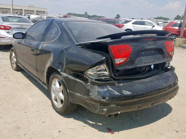 1G3NL12T31C164420 - 2001 OLDSMOBILE ALERO GL BLACK photo 3