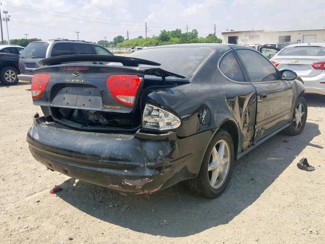 1G3NL12T31C164420 - 2001 OLDSMOBILE ALERO GL BLACK photo 4