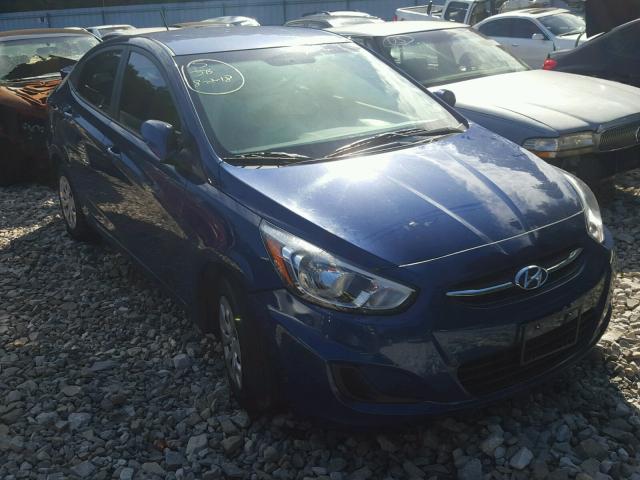 KMHCT4AE4GU031367 - 2016 HYUNDAI ACCENT SE BLUE photo 1