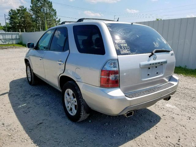 2HNYD18896H500745 - 2006 ACURA MDX TOURIN SILVER photo 3