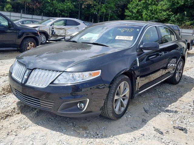 1LNHM93R49G625121 - 2009 LINCOLN MKS BLACK photo 2