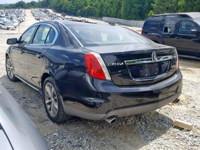 1LNHM93R49G625121 - 2009 LINCOLN MKS BLACK photo 3