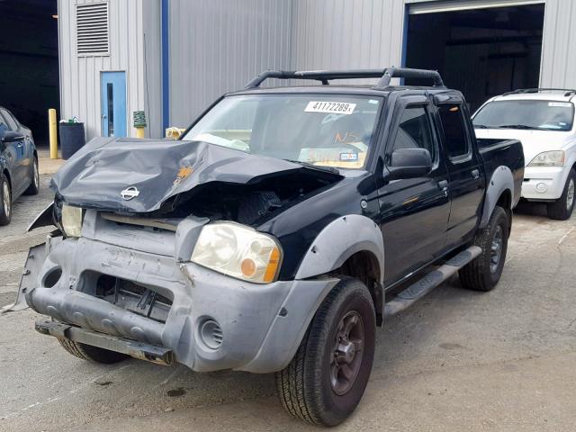 1N6ED27T21C391140 - 2001 NISSAN FRONTIER C BLACK photo 2